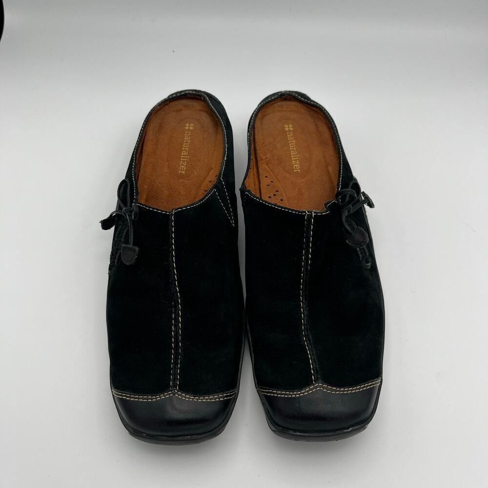 Naturalizer Women's Black Suede Mules Size 9N